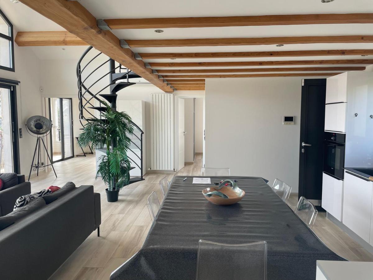 Sublime haut de villa aperçu mer /hippodrome / Cagnes-sur-Mer Exterior foto