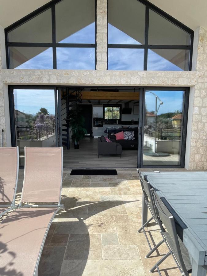 Sublime haut de villa aperçu mer /hippodrome / Cagnes-sur-Mer Exterior foto