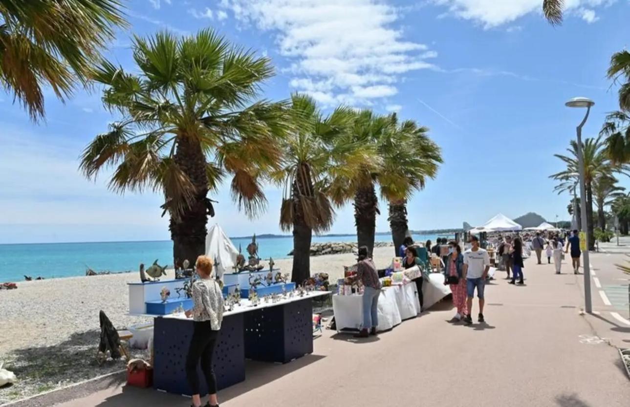 Sublime haut de villa aperçu mer /hippodrome / Cagnes-sur-Mer Exterior foto